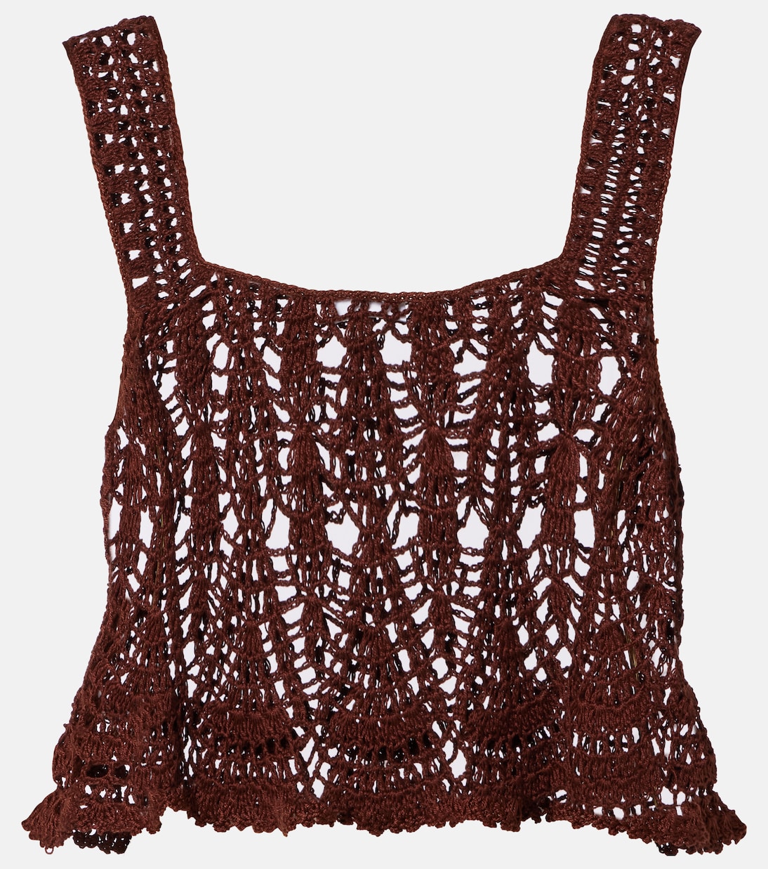 Cropped-Top aus Häkelstrick | Anna Kosturova