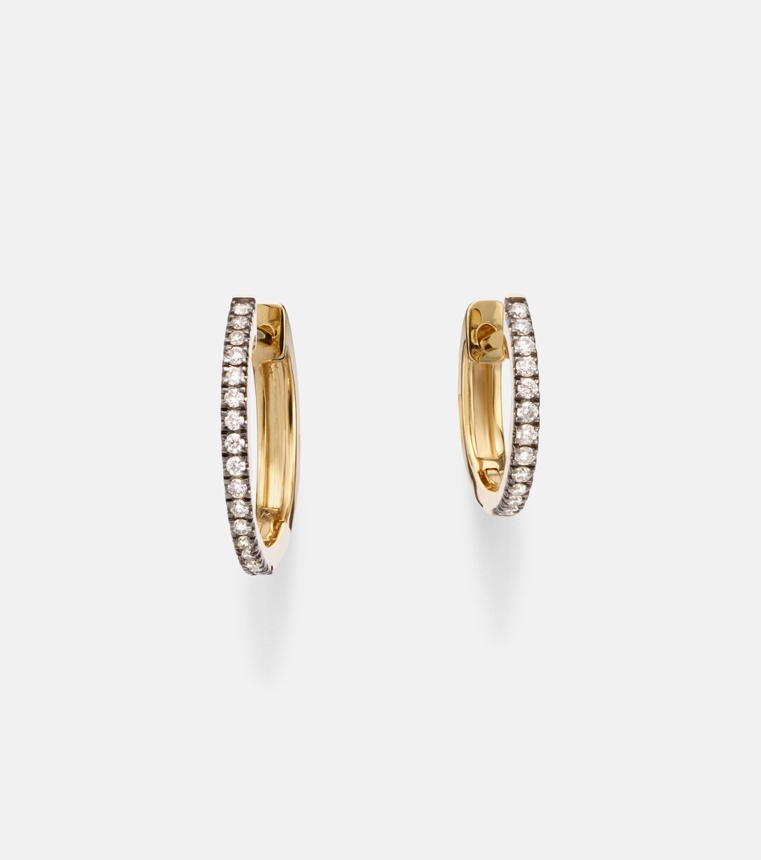 Come Closer 10kt gold huggie earrings | Stone and Strand