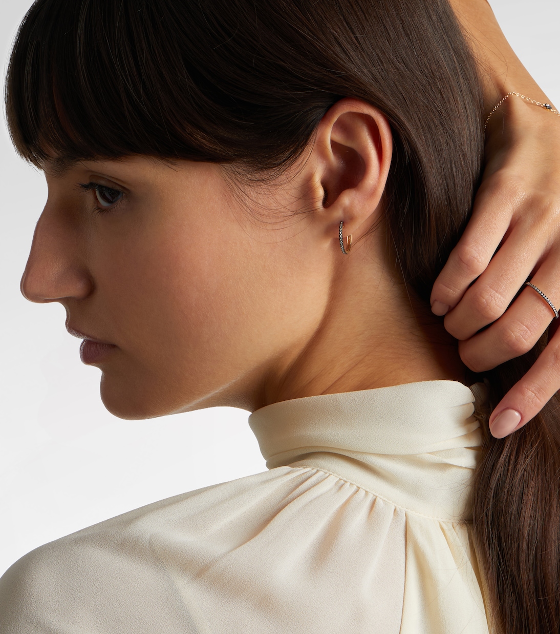 Come Closer 10kt gold huggie earrings | Stone and Strand