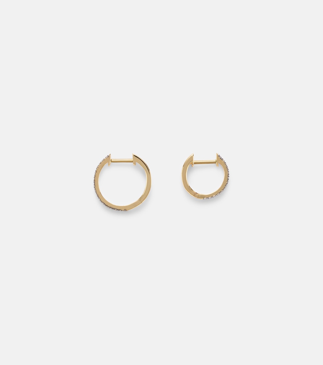 Come Closer 10kt gold huggie earrings | Stone and Strand