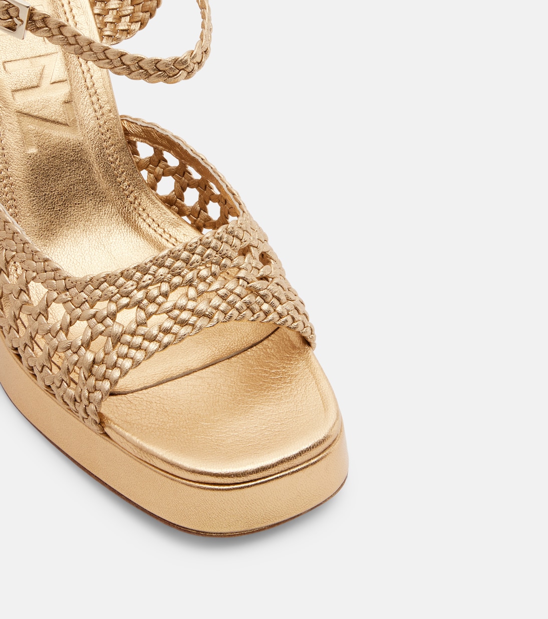 Sandales Cheyenne en cuir métallisé | Souliers Martinez