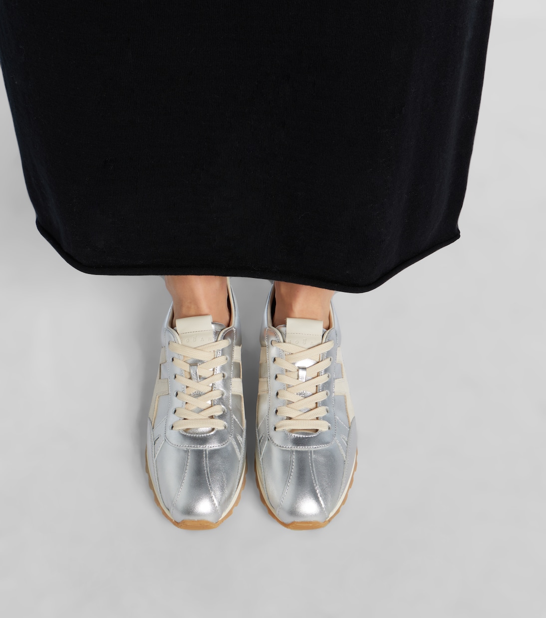 86er metallic leather sneakers | Hogan