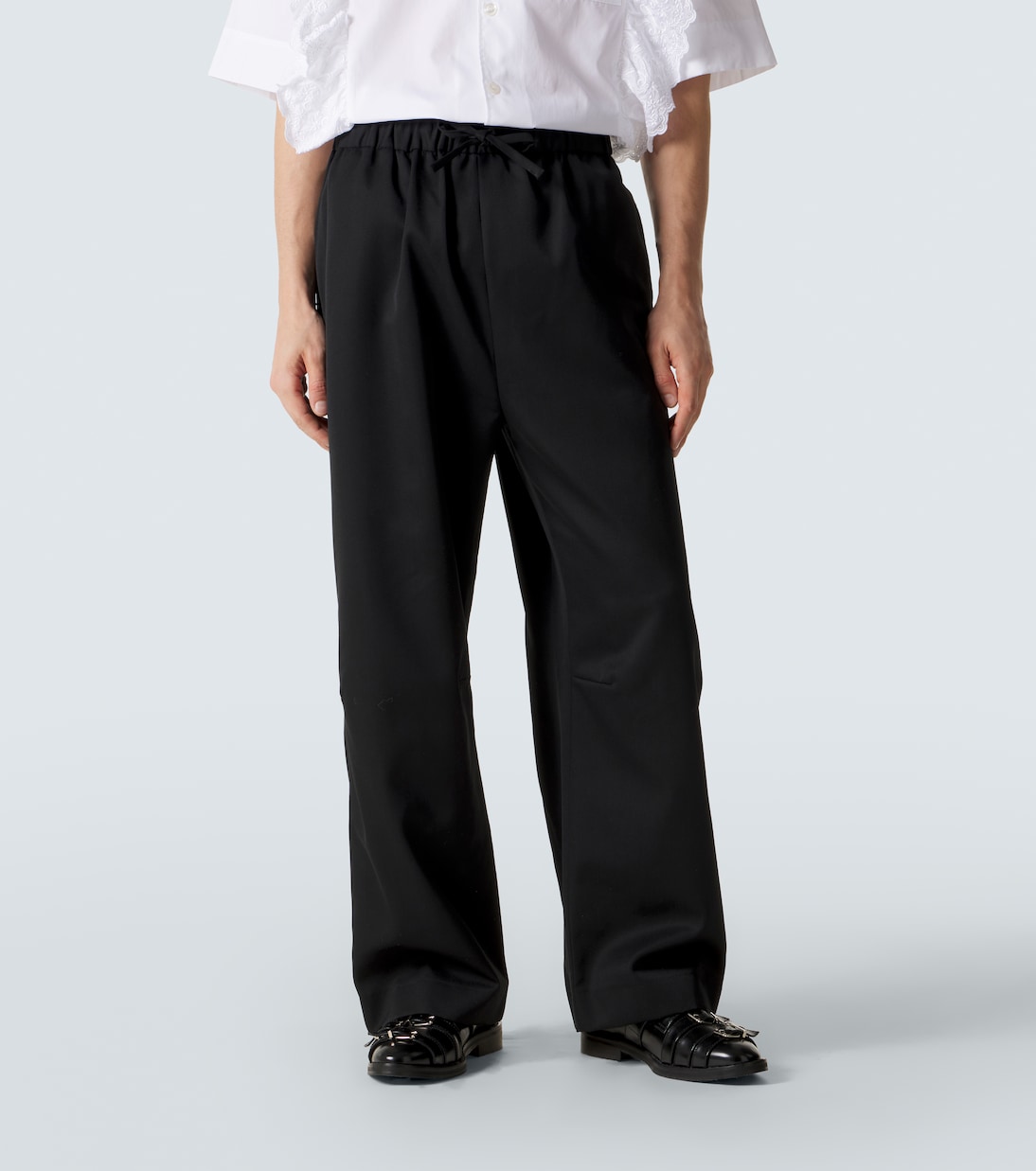 Pantalon ample en crêpe de satin | Simone Rocha