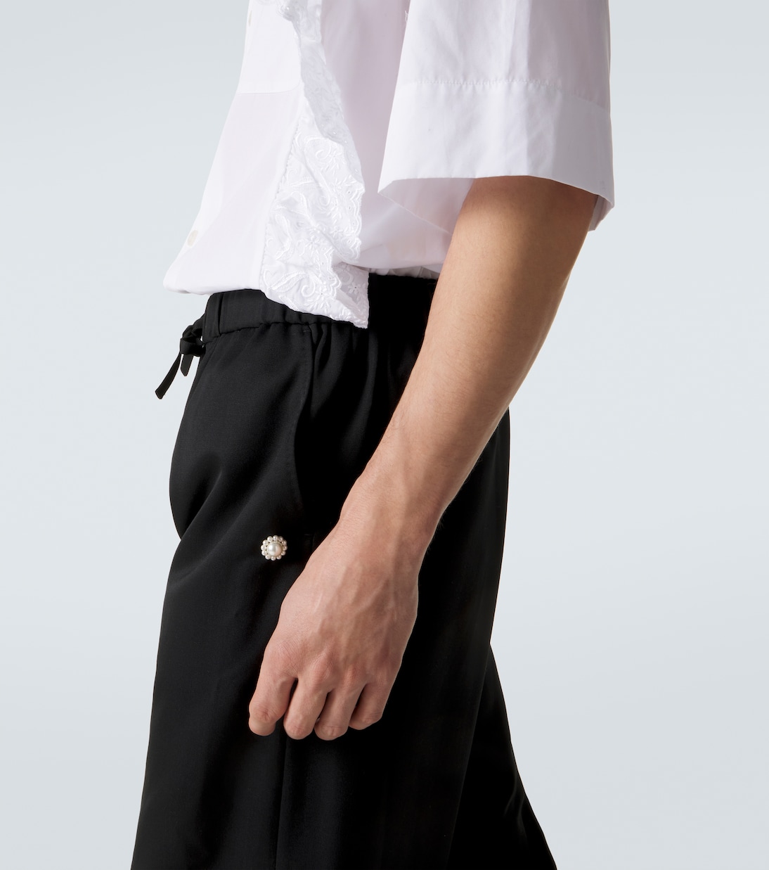 Pantalon ample en crêpe de satin | Simone Rocha