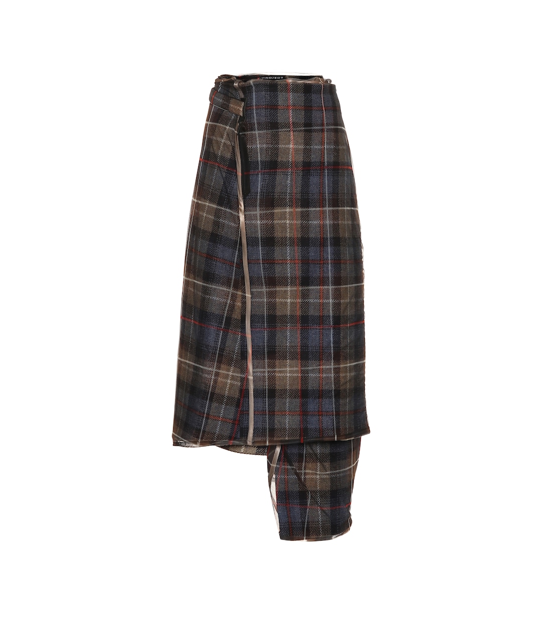 Checked wool midi skirt | Y/Project