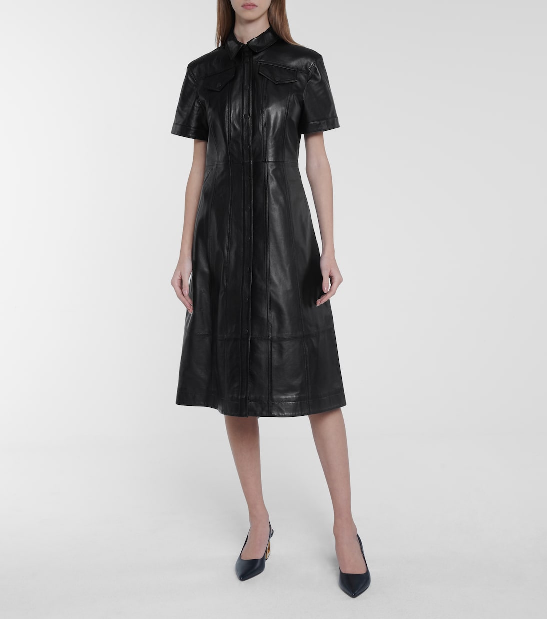 White Label leather midi dress | Proenza Schouler