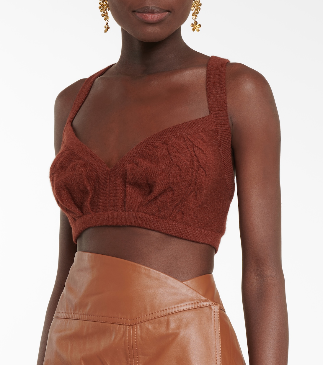 Speculation cardigan and bralette set | Johanna Ortiz