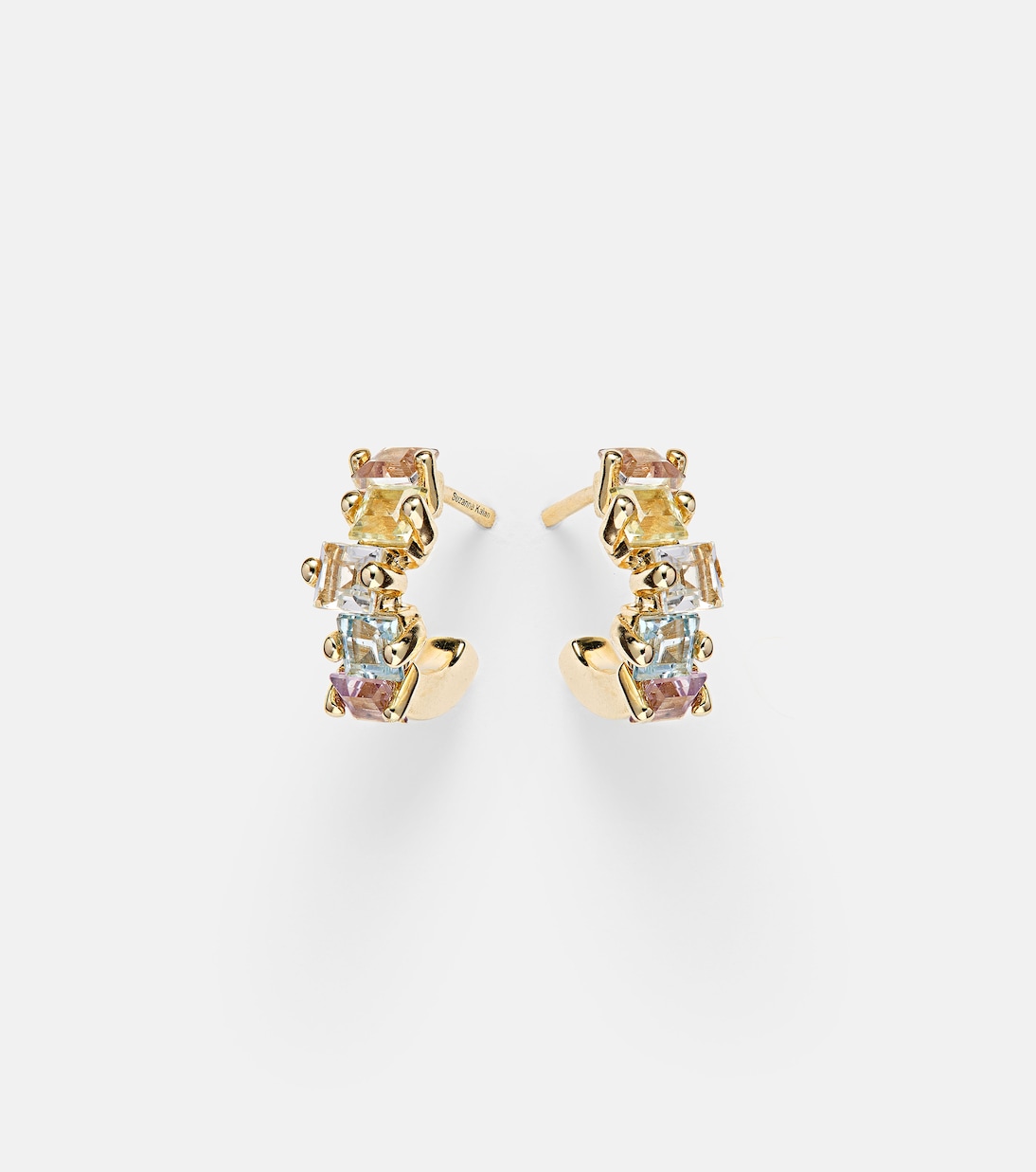 Boucles d'oreilles en or 14 ct et pierres | Suzanne Kalan