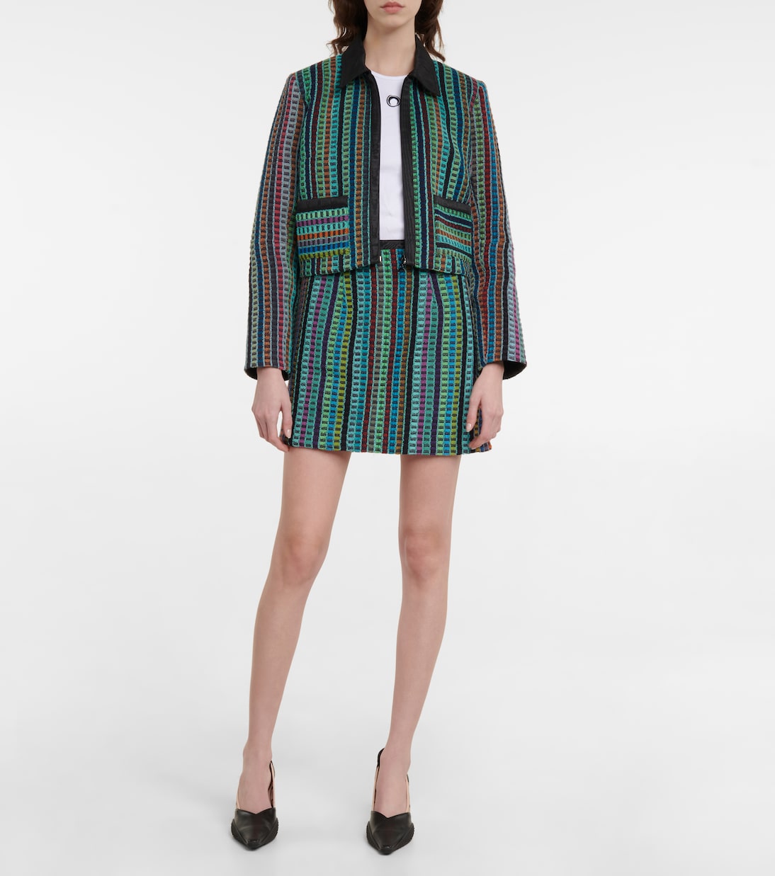 Giacca cropped in spugna di cotone | Marine Serre