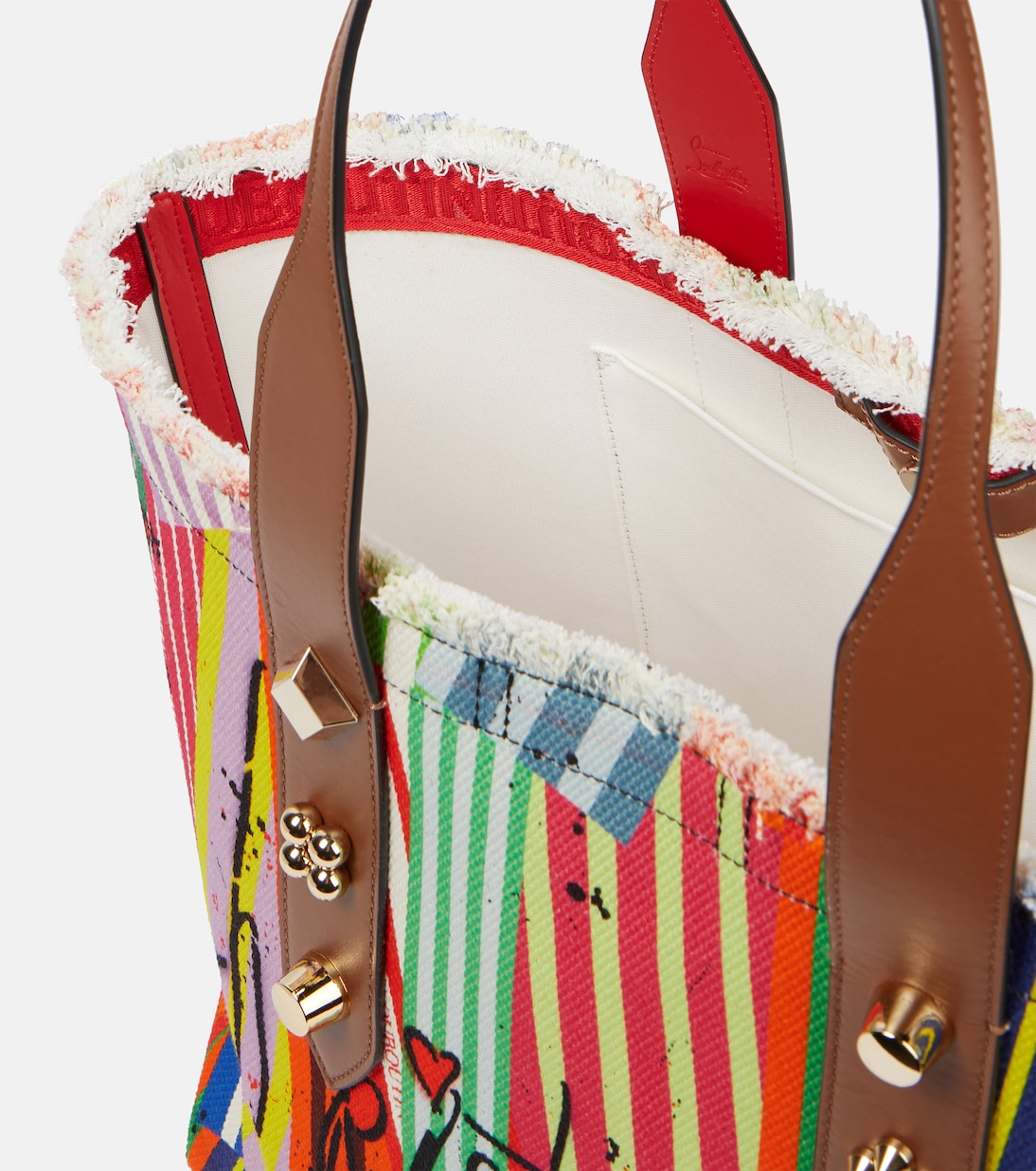 Frangibus Medium printed canvas tote | Christian Louboutin