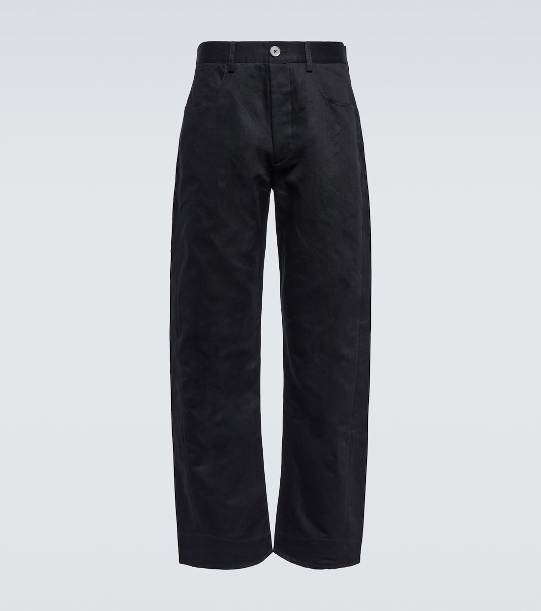 Pantalones chinos rectos de sarga de algodón | Jil Sander