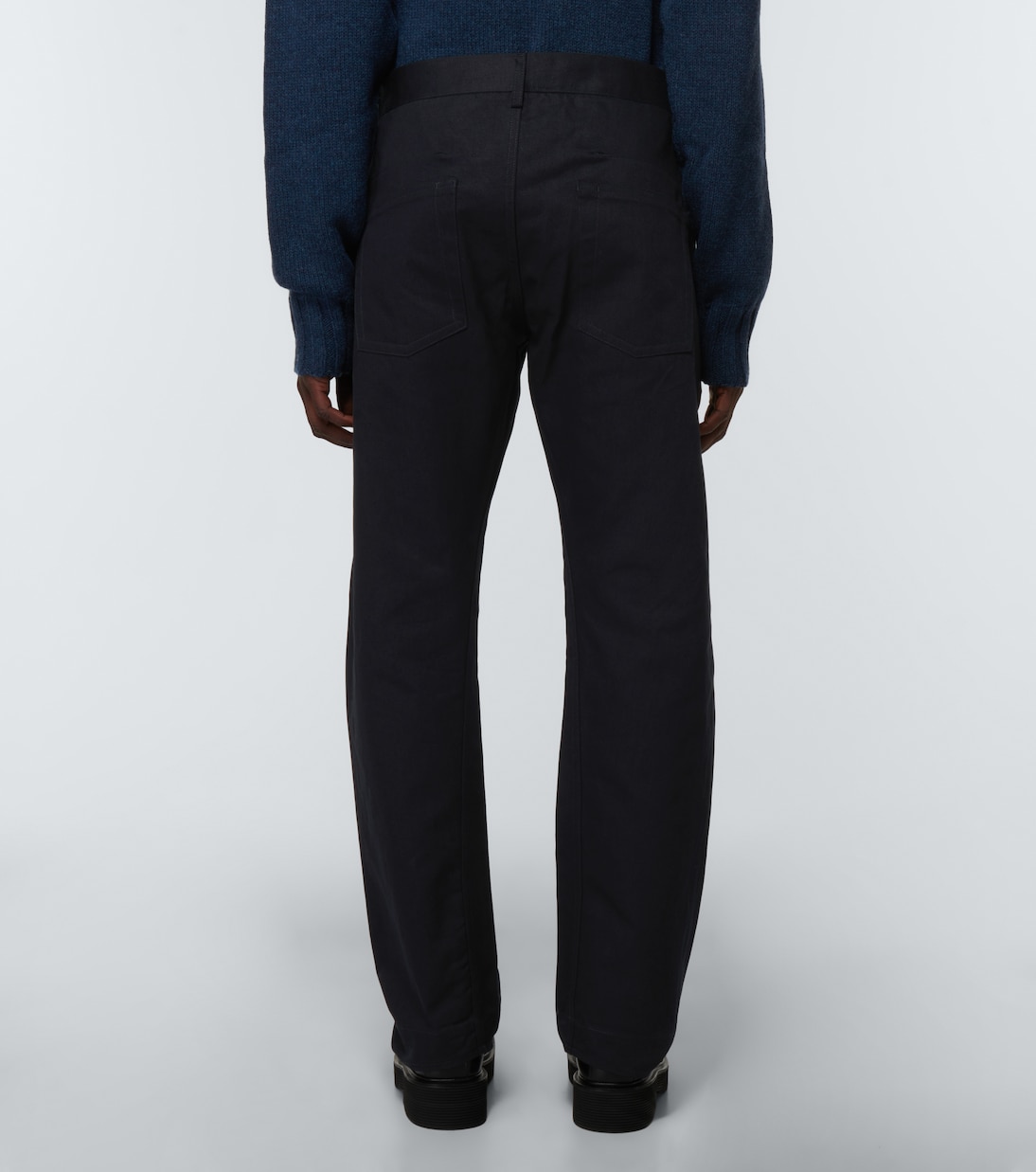 Pantalones chinos rectos de sarga de algodón | Jil Sander