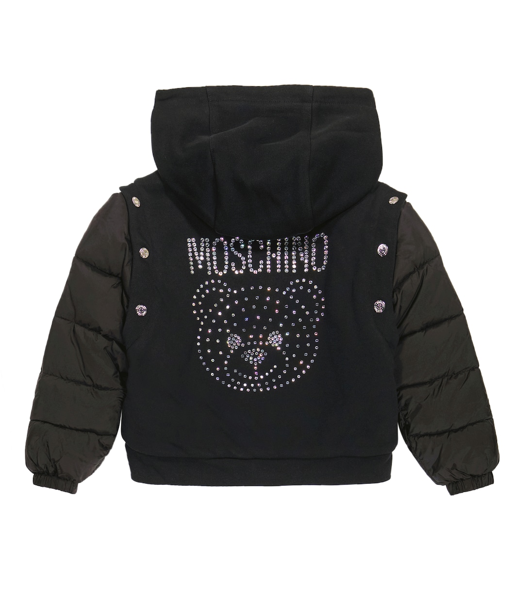 Wattierte Jacke mit Kristallen | Moschino Kids