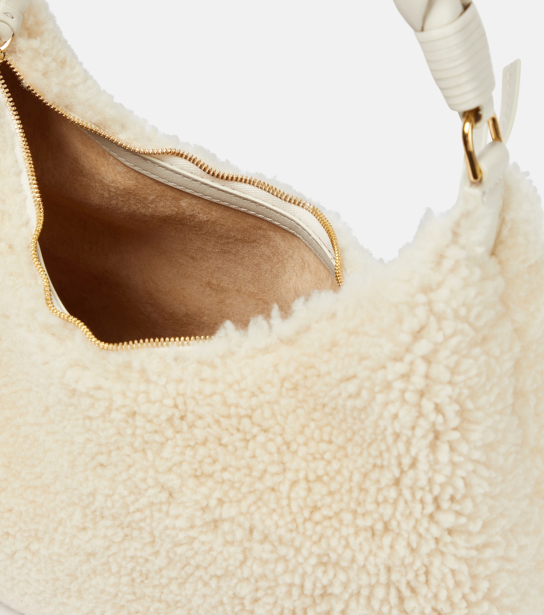 Borsa a spalla Braid in shearling | Altuzarra