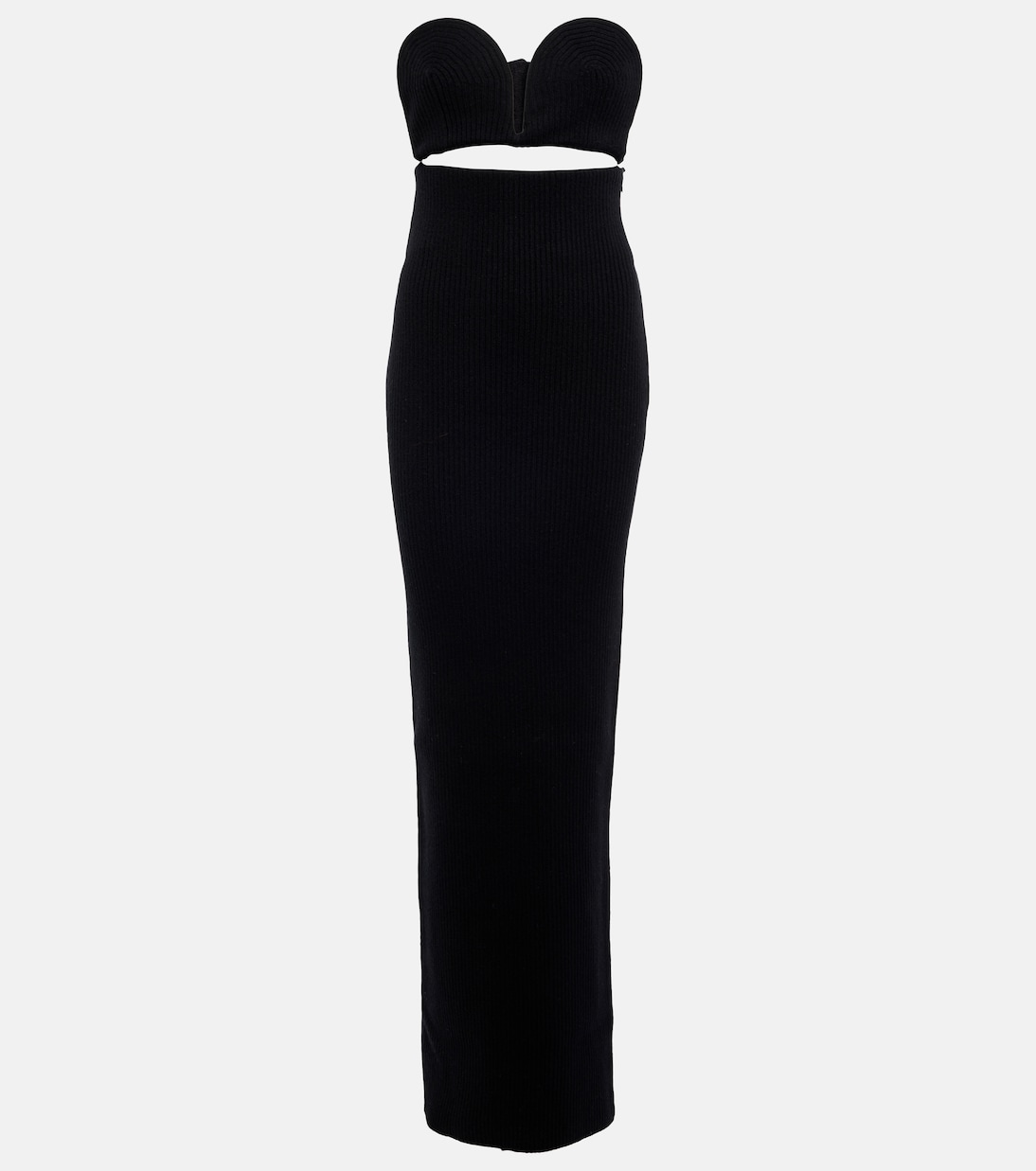 Strapless wool-blend gown | Alaïa