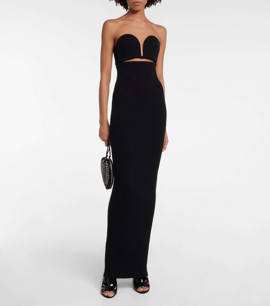 Strapless wool-blend gown | Alaïa