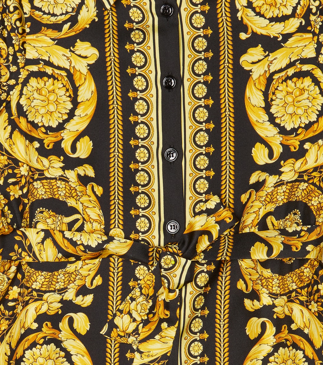 فستان من تويل الحرير Barocco | Versace Kids