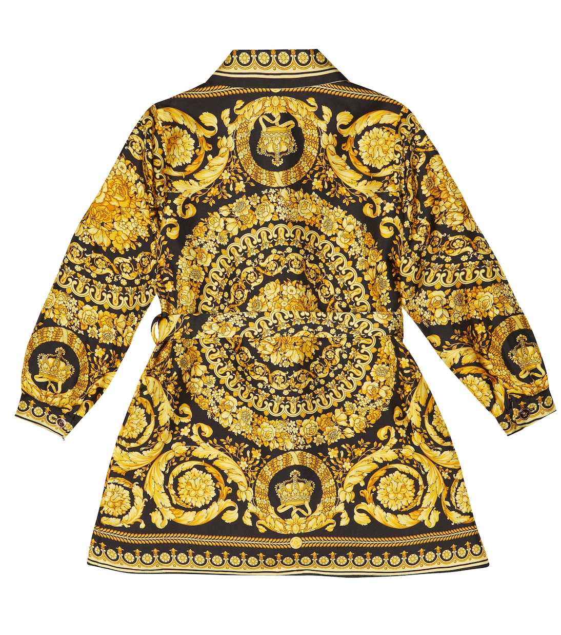 فستان من تويل الحرير Barocco | Versace Kids