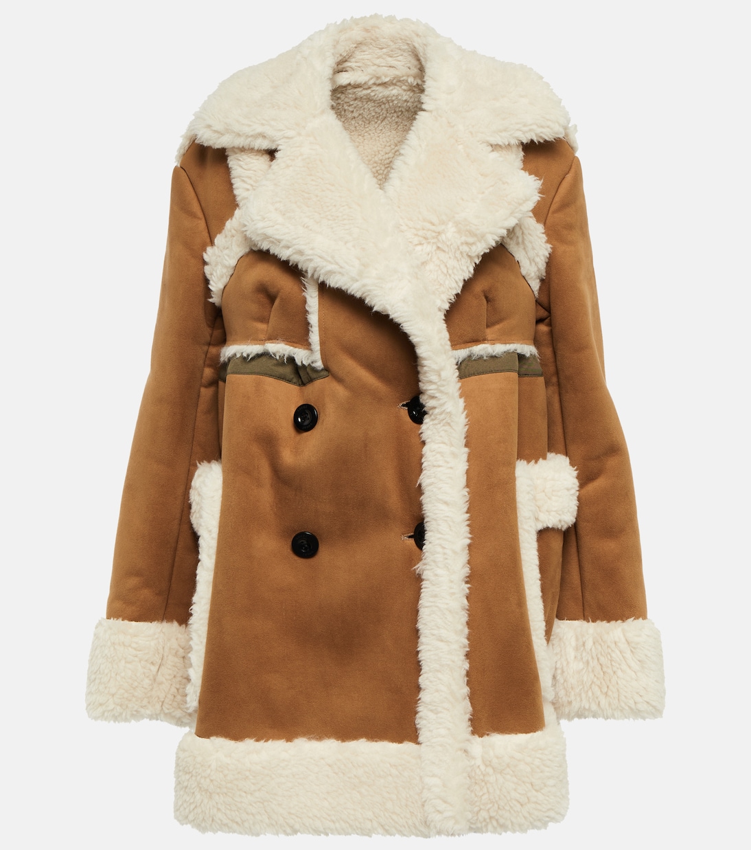 Faux shearling trimmed jacket | Sacai