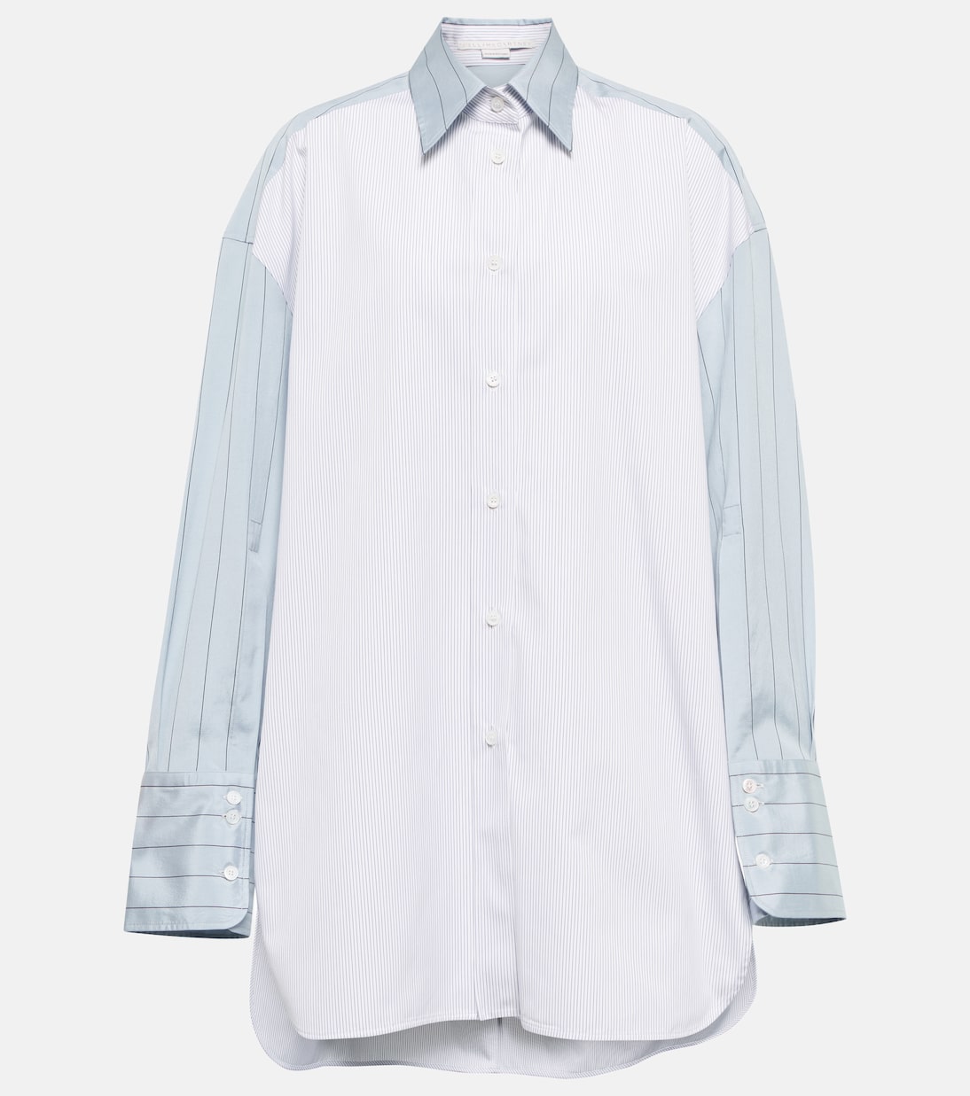 Camisa oversized de algodón a rayas | Stella McCartney
