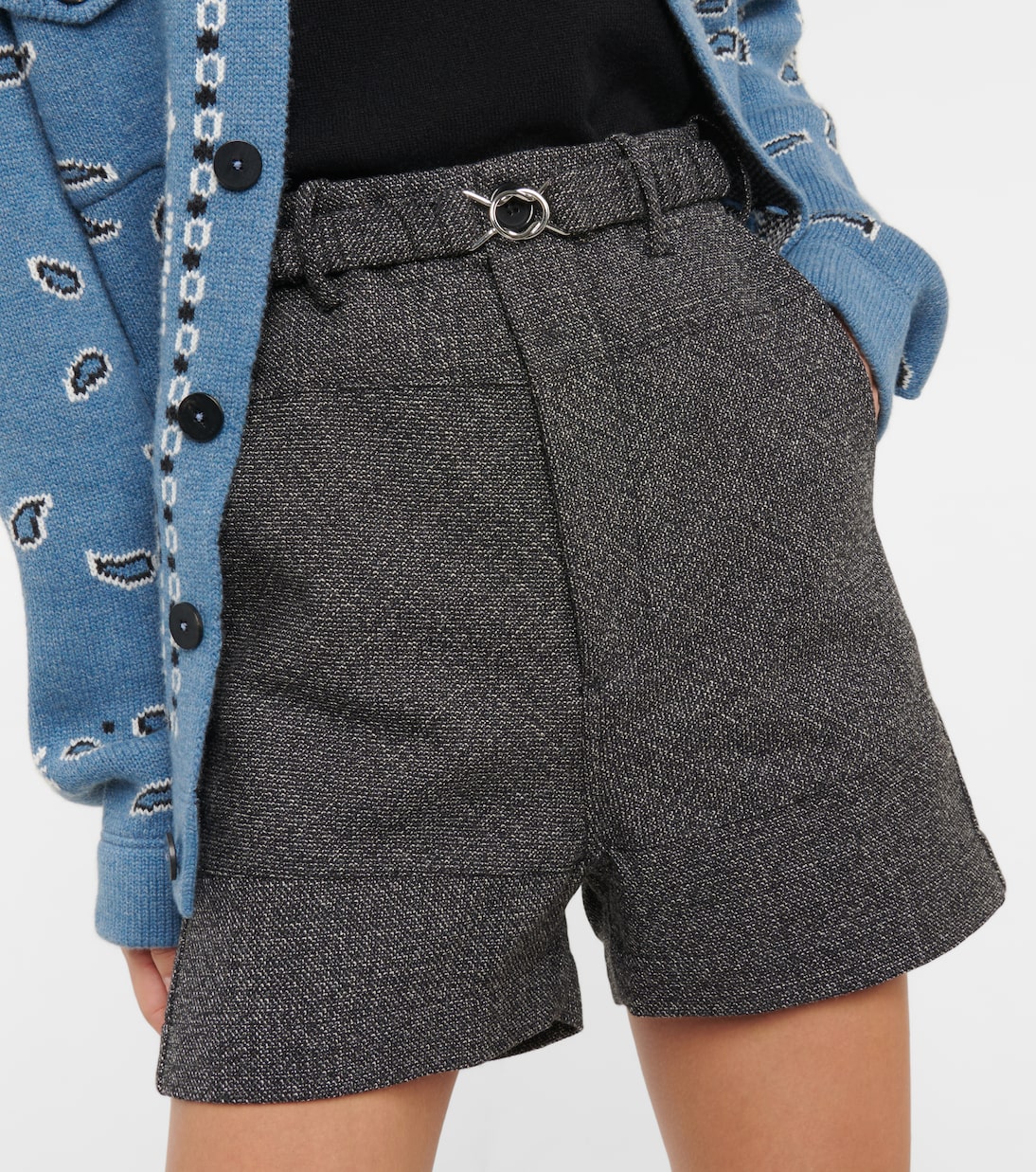 Wool and cotton Bermuda shorts | Plan C