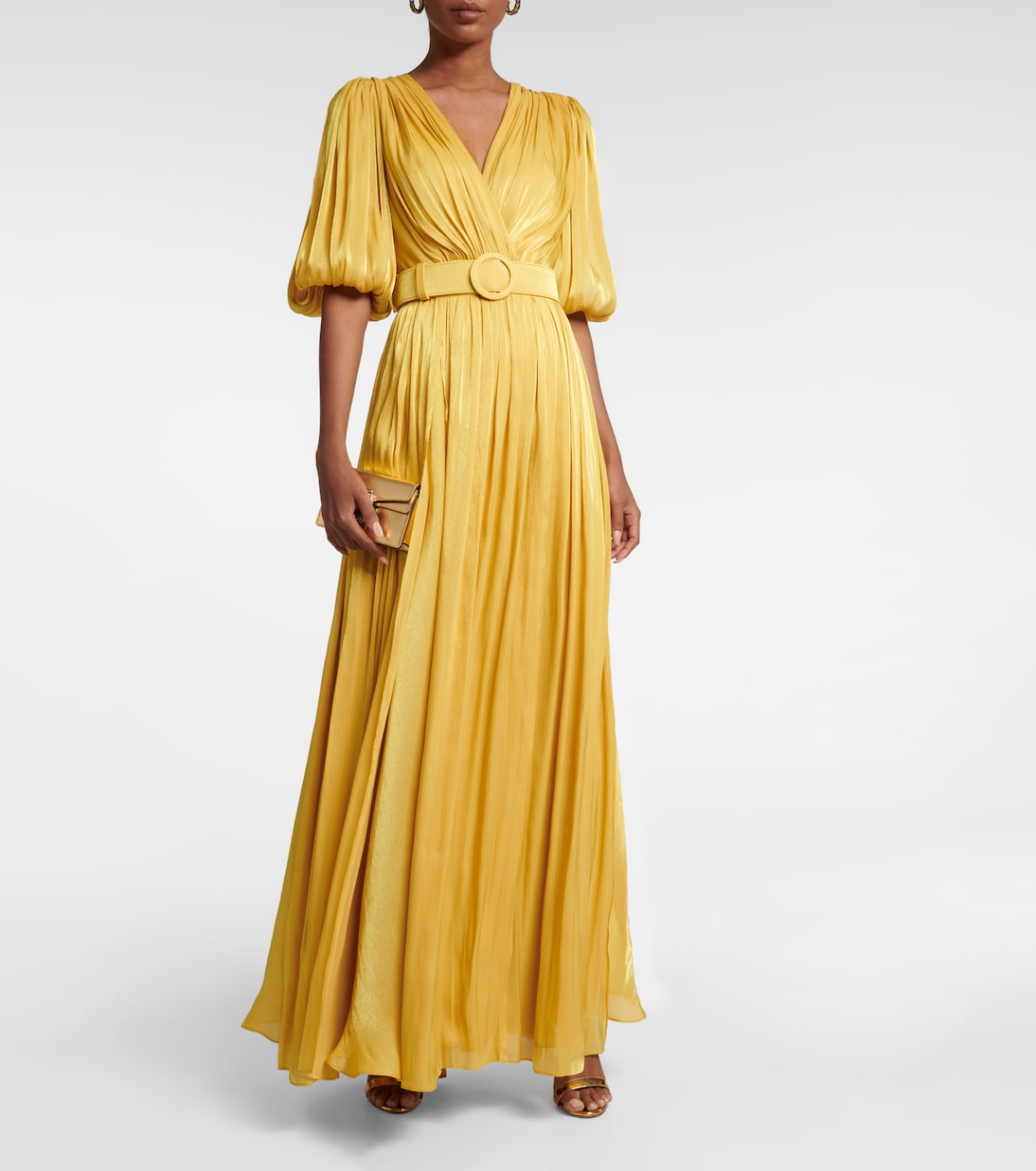 Brennie georgette gown | Costarellos