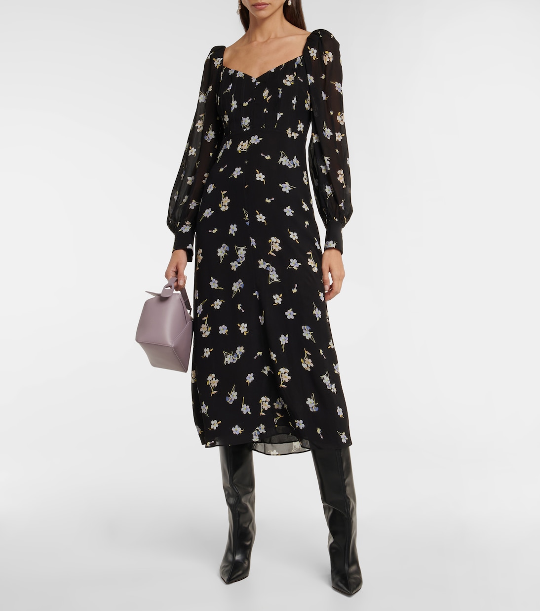 Robe midi Midnight Blossom | Dorothee Schumacher