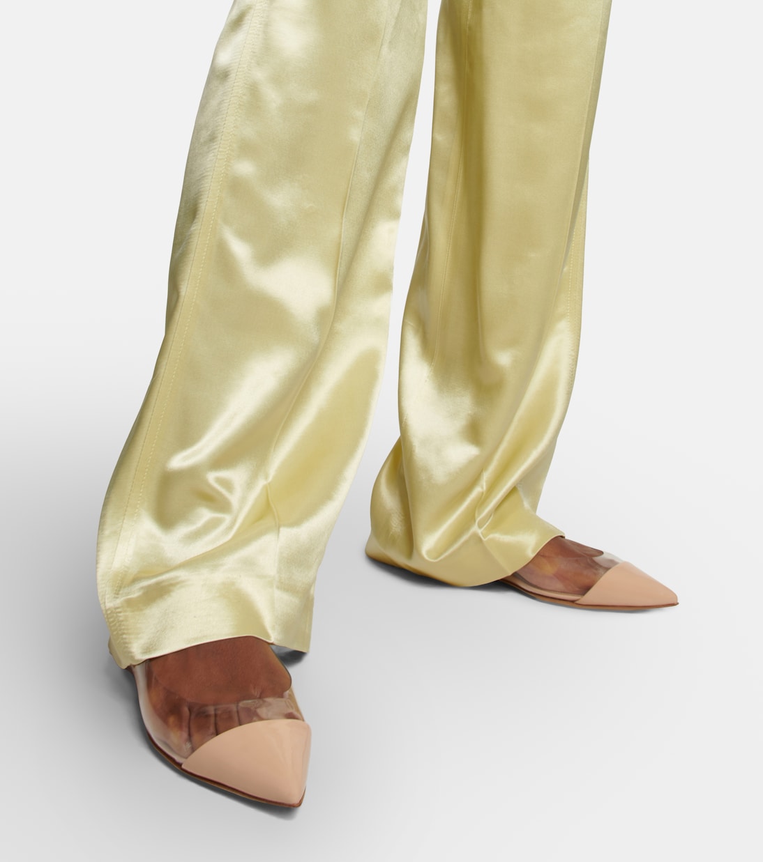 Plexi leather and PVC ballet flats | Gianvito Rossi