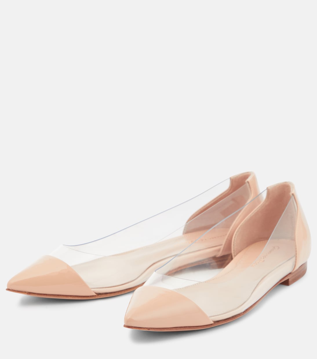 Plexi leather and PVC ballet flats | Gianvito Rossi