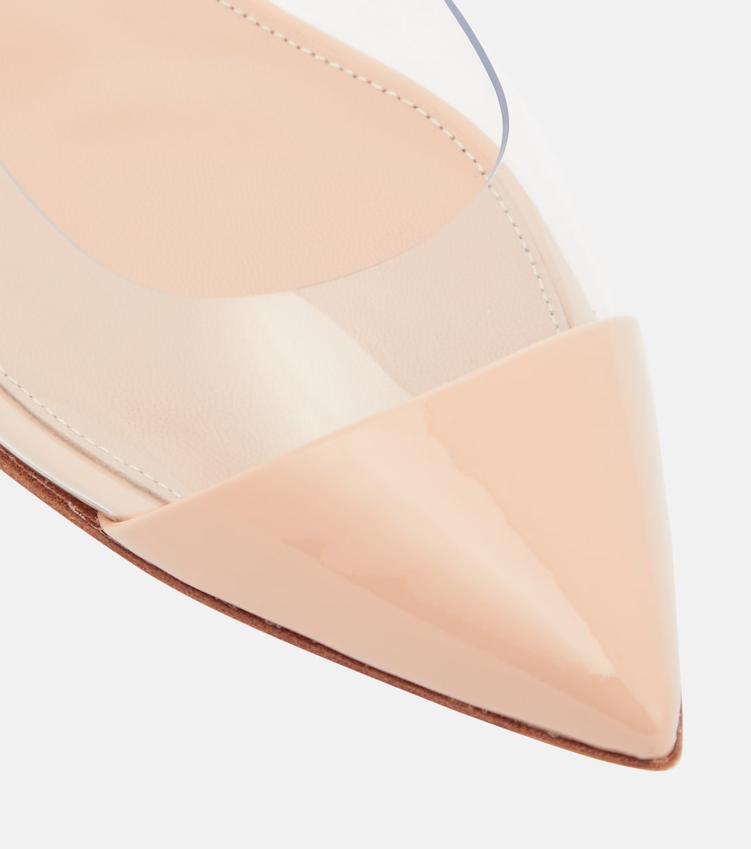 Plexi leather and PVC ballet flats | Gianvito Rossi