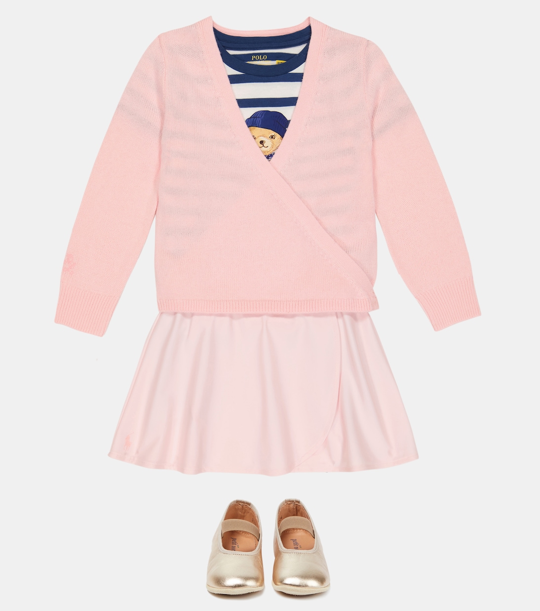 Cardigan a portafoglio in maglia | Polo Ralph Lauren Kids