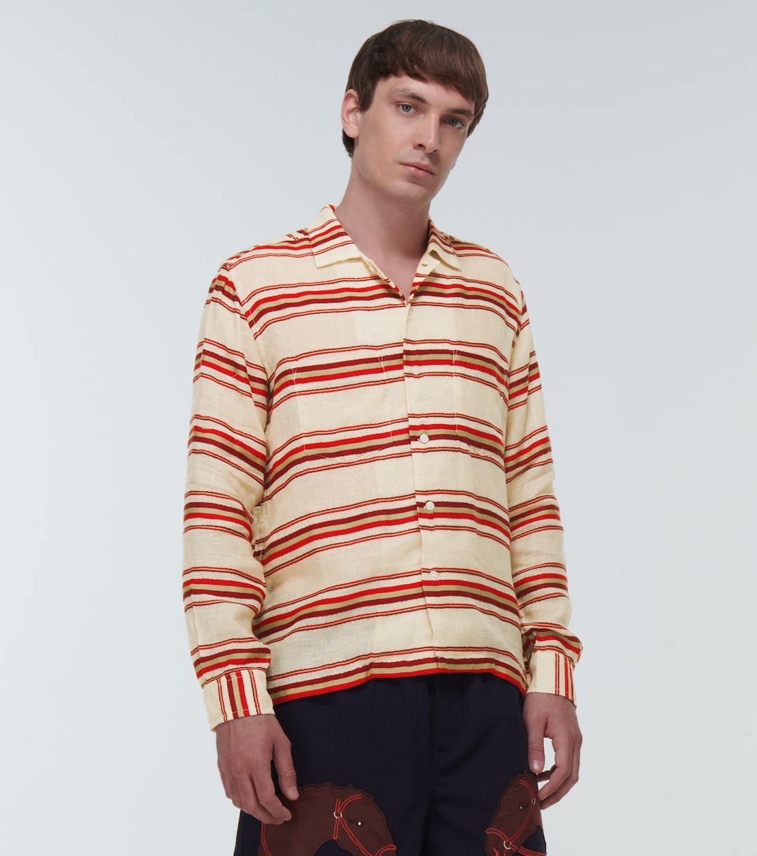 Striped cotton shirt | Bode