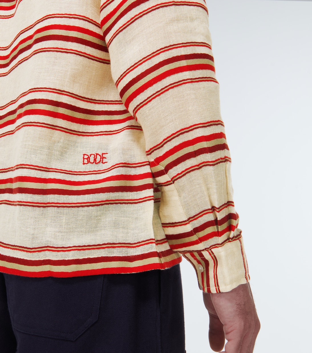 Striped cotton shirt | Bode