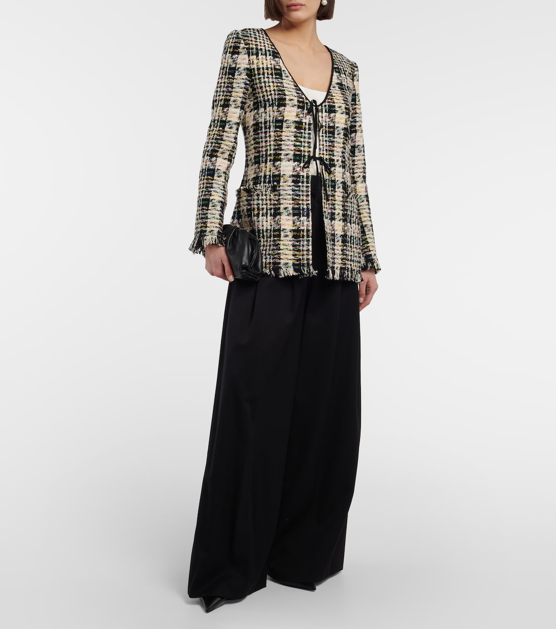 Giacca in maglia di misto cotone | Oscar de la Renta
