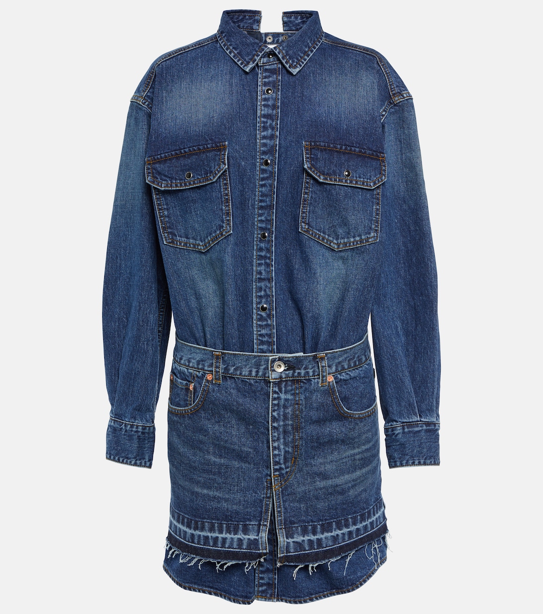 Denim shirt dress | Sacai