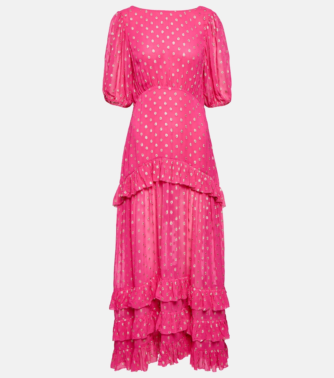 Vestido largo Shireen de georgette | Rixo