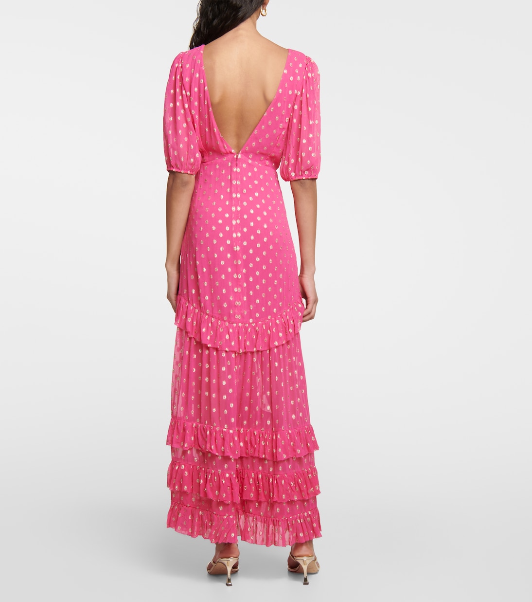 Vestido largo Shireen de georgette | Rixo
