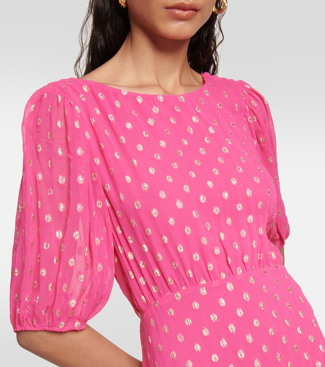 Vestido largo Shireen de georgette | Rixo