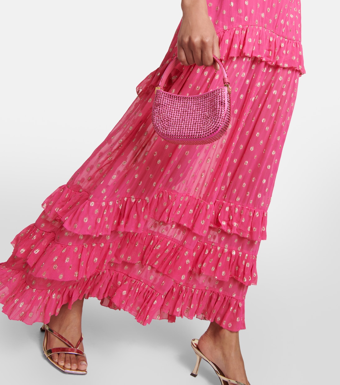 Vestido largo Shireen de georgette | Rixo