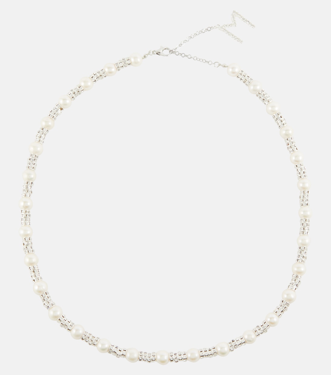 Embellished necklace with rose quartz | Magda Butrym