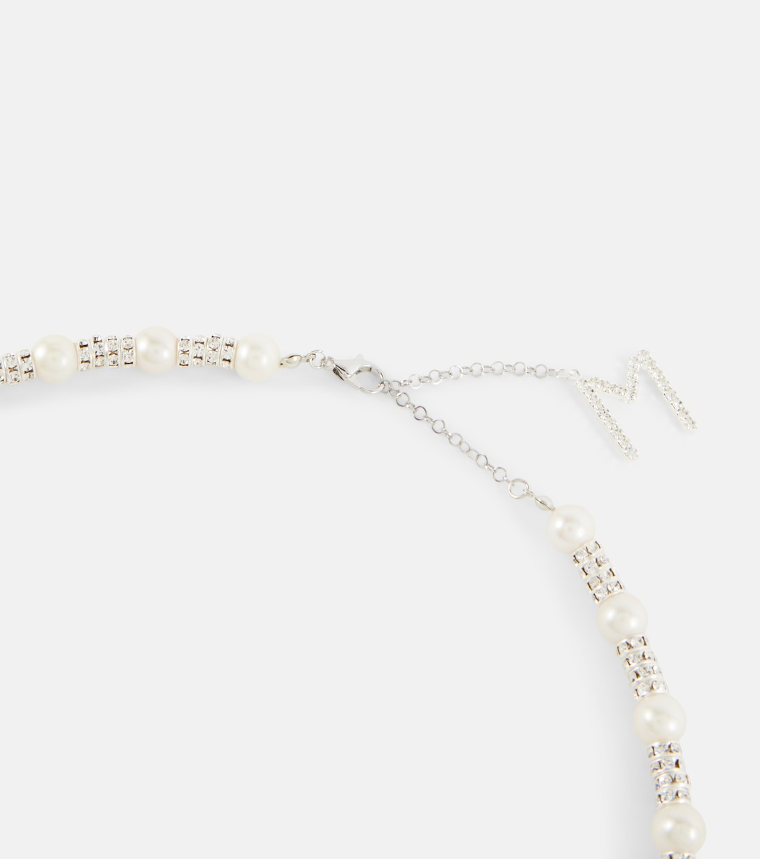 Embellished necklace with rose quartz | Magda Butrym