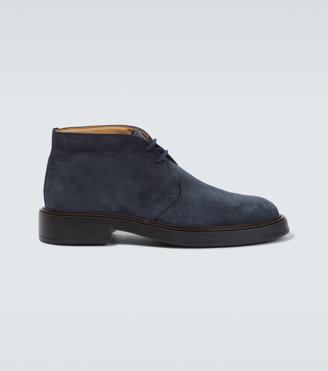 Extralight suede desert boots in blue Tods Mytheresa