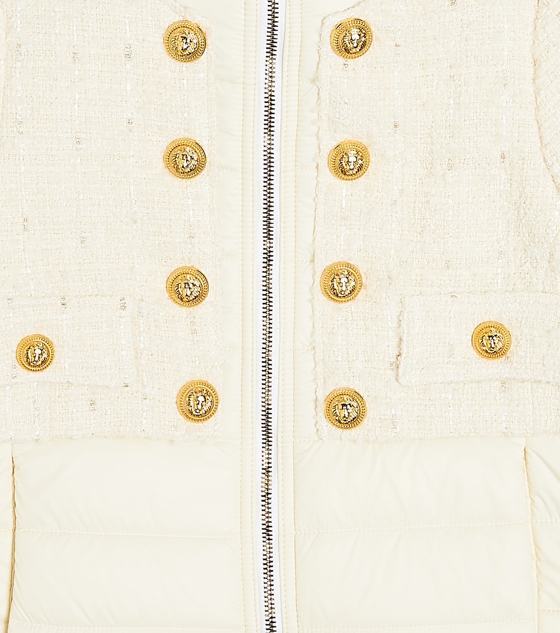 Giacca imbottita in tweed | Balmain Kids