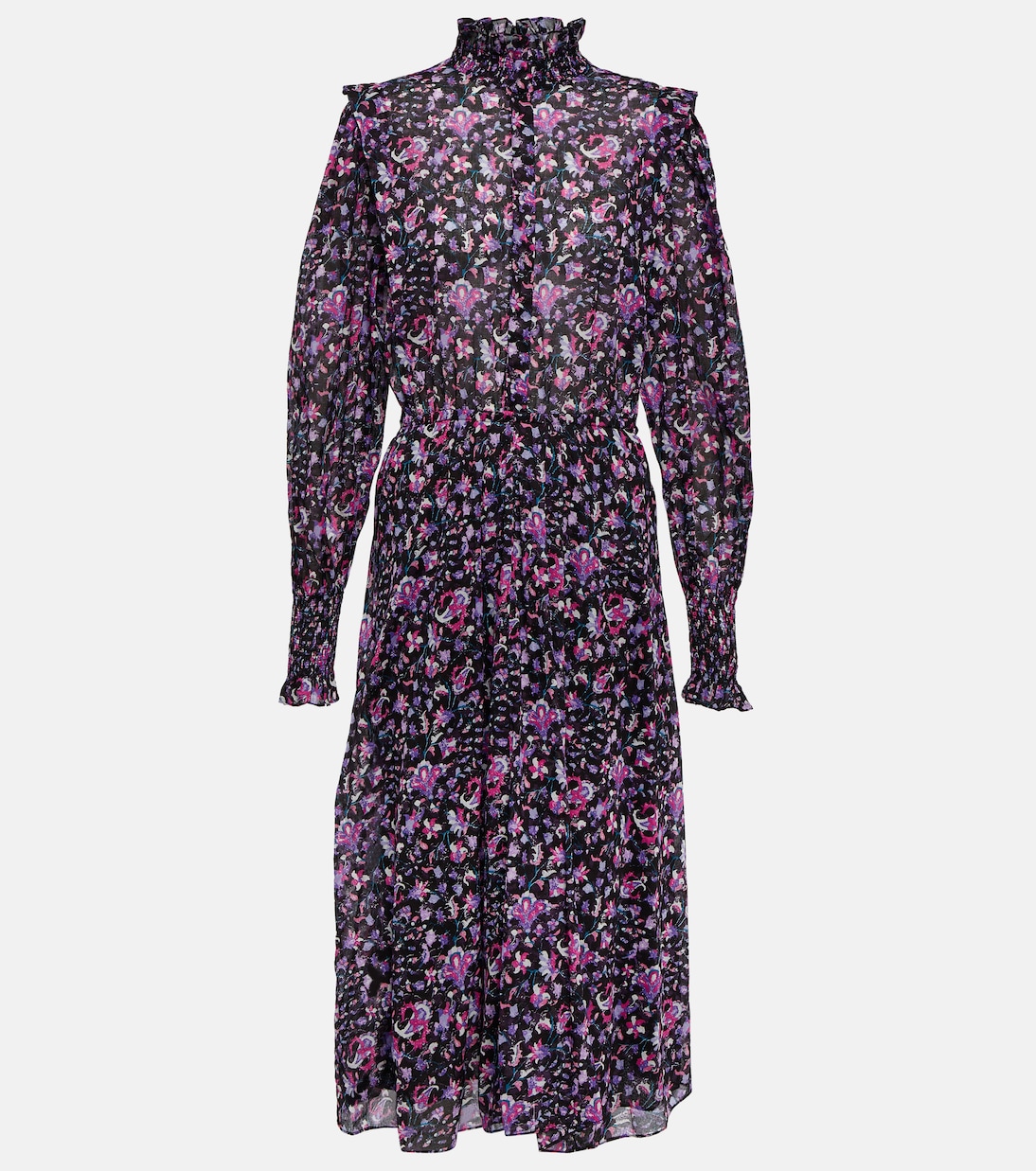Vestido midi Galoa de algodón floral | Marant Etoile