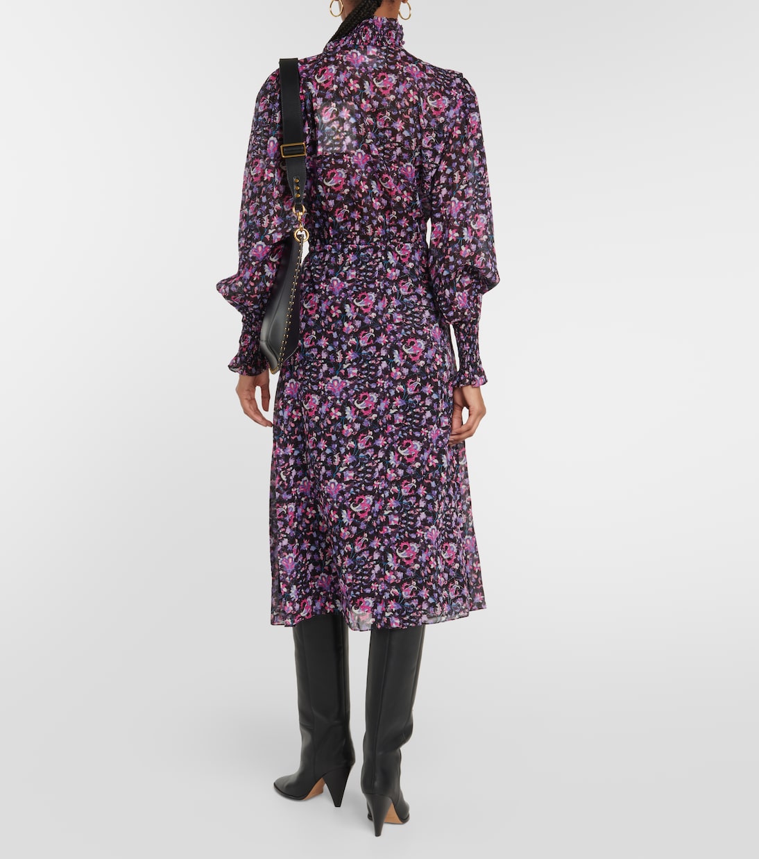 Vestido midi Galoa de algodón floral | Marant Etoile
