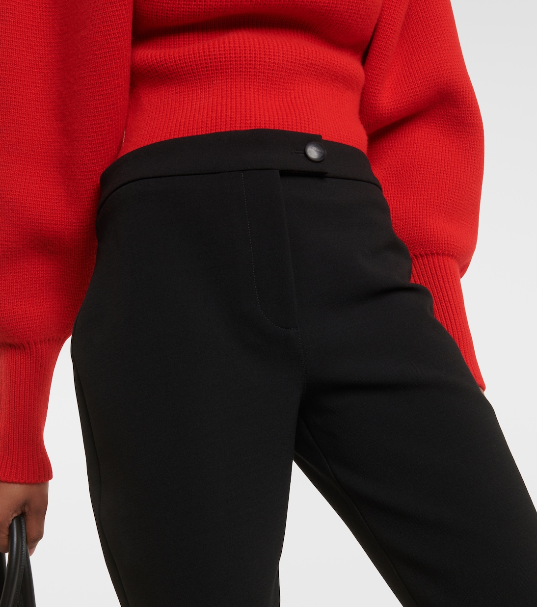 Wool-blend gabradine slim pants | Ferragamo