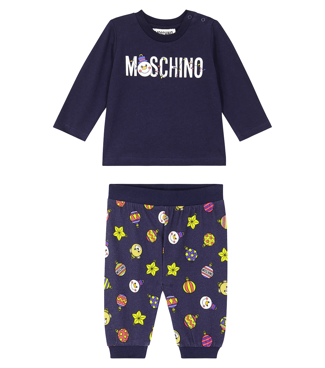 Bébé – Ensemble t-shirt et pantalon imprimés | Moschino Kids