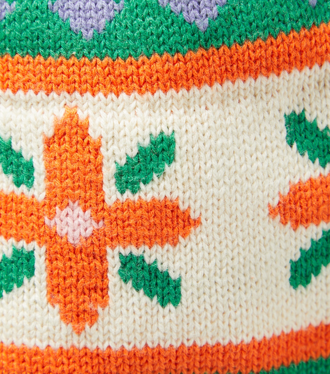 Folky cotton and wool beanie | Tinycottons