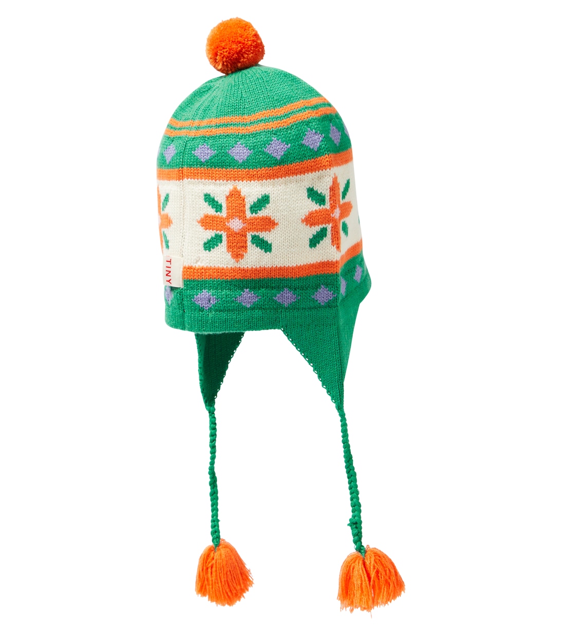 Folky cotton and wool beanie | Tinycottons