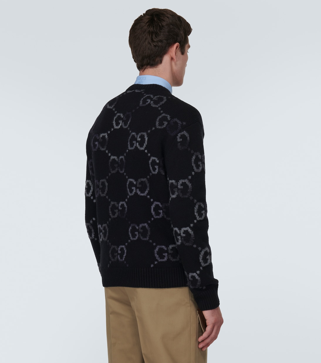 GG intarsia wool-blend sweater | Gucci